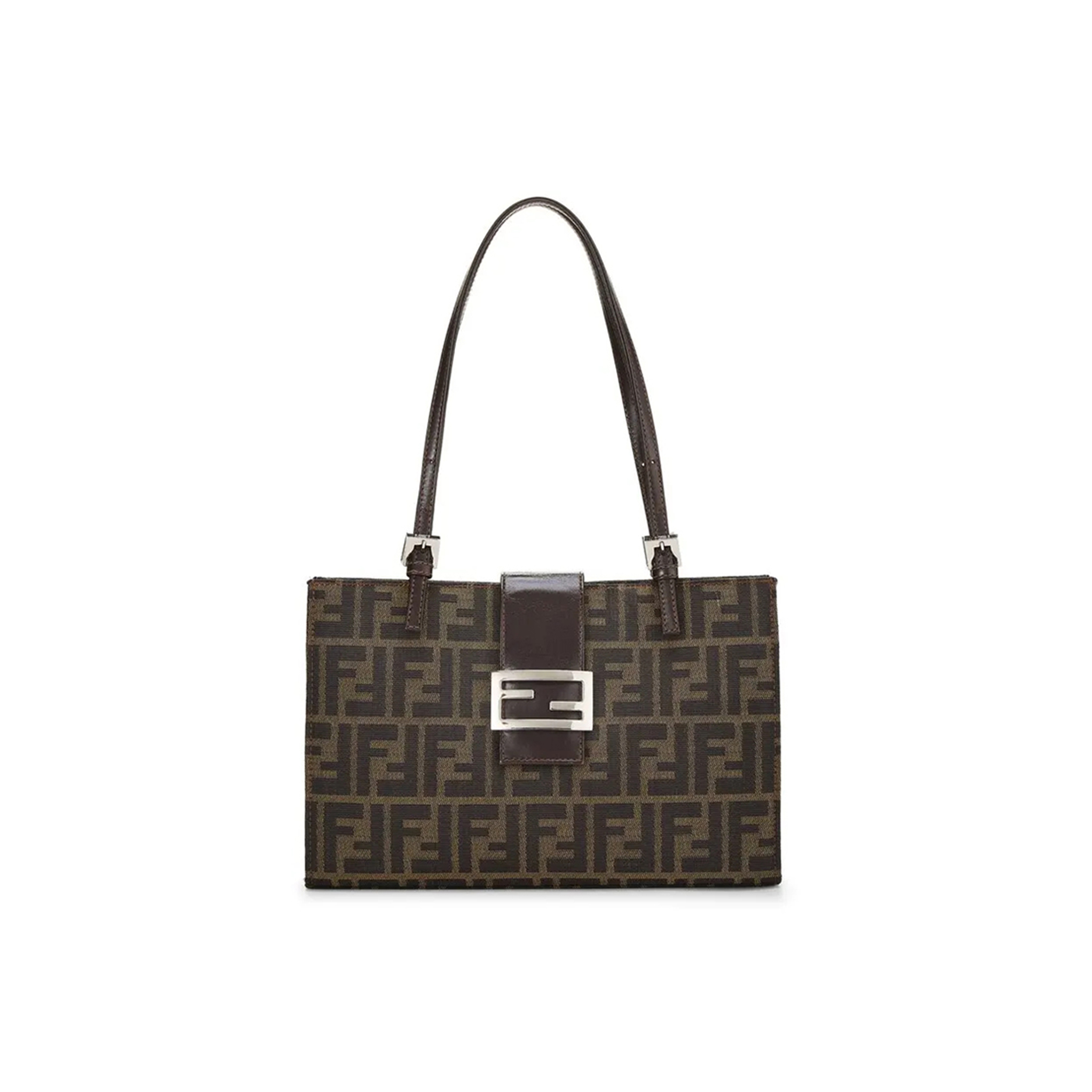 F**di small zucca canvas shopping tote bag (28*20*8cm)